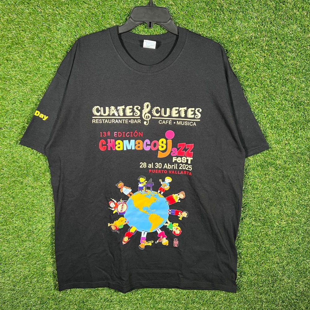 Yazbek Black 13th Edition‎ Chamacos Jazz Fest Puerto Vallarta T Shirt XL